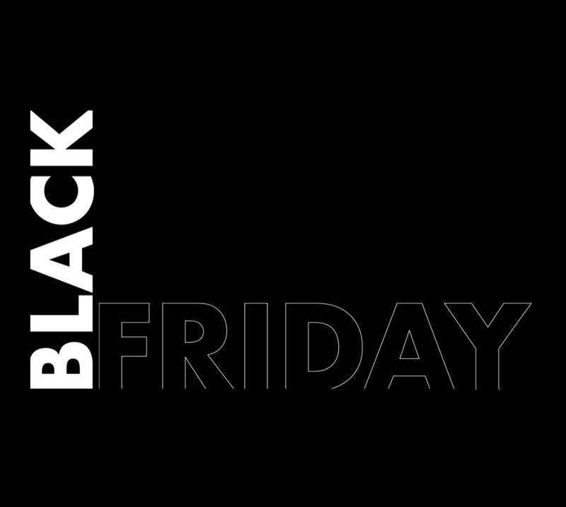 Promo banner for Black Friday.
