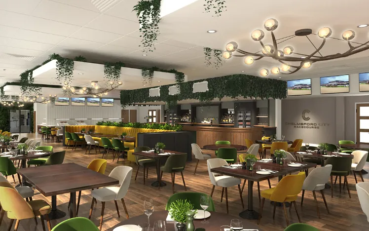 The proposed redesign of the Fairwood restaurant at Chelmsford City Racecourse